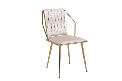 Daisy Cream Gold Dining Chair