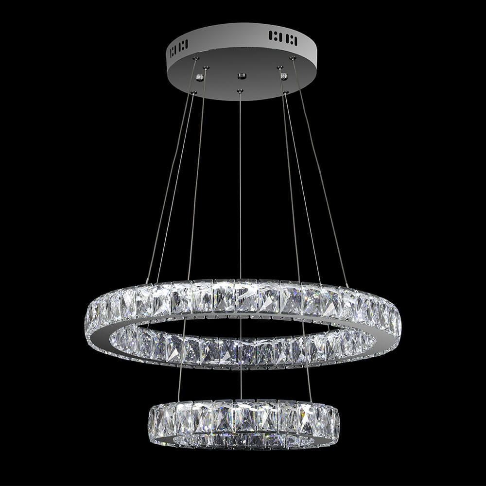 2 Ring Tier Light/Chandelier - MyForeverFurnishings