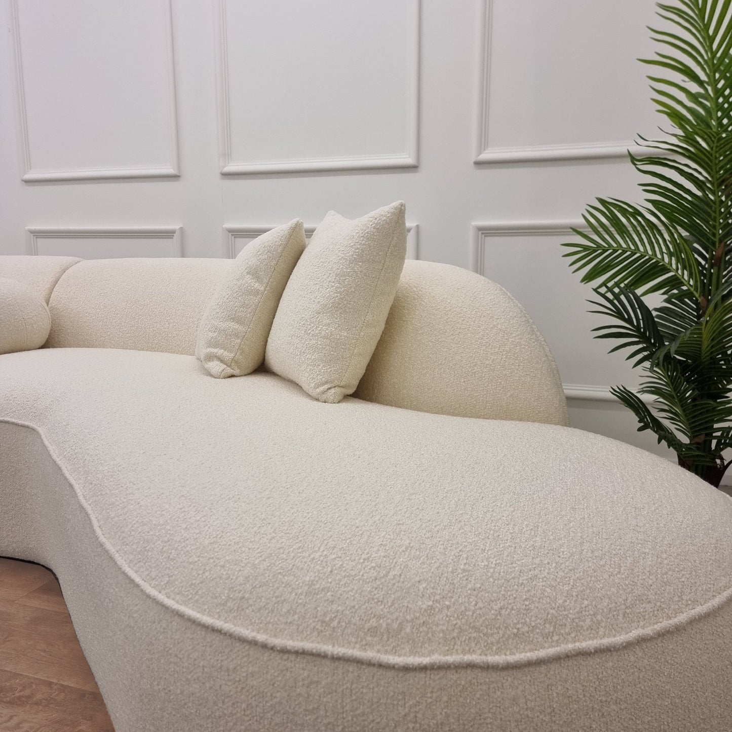 The Pebble Boucle Sofa - Ivory