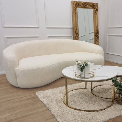 The Wave Boucle Sofa - Ivory