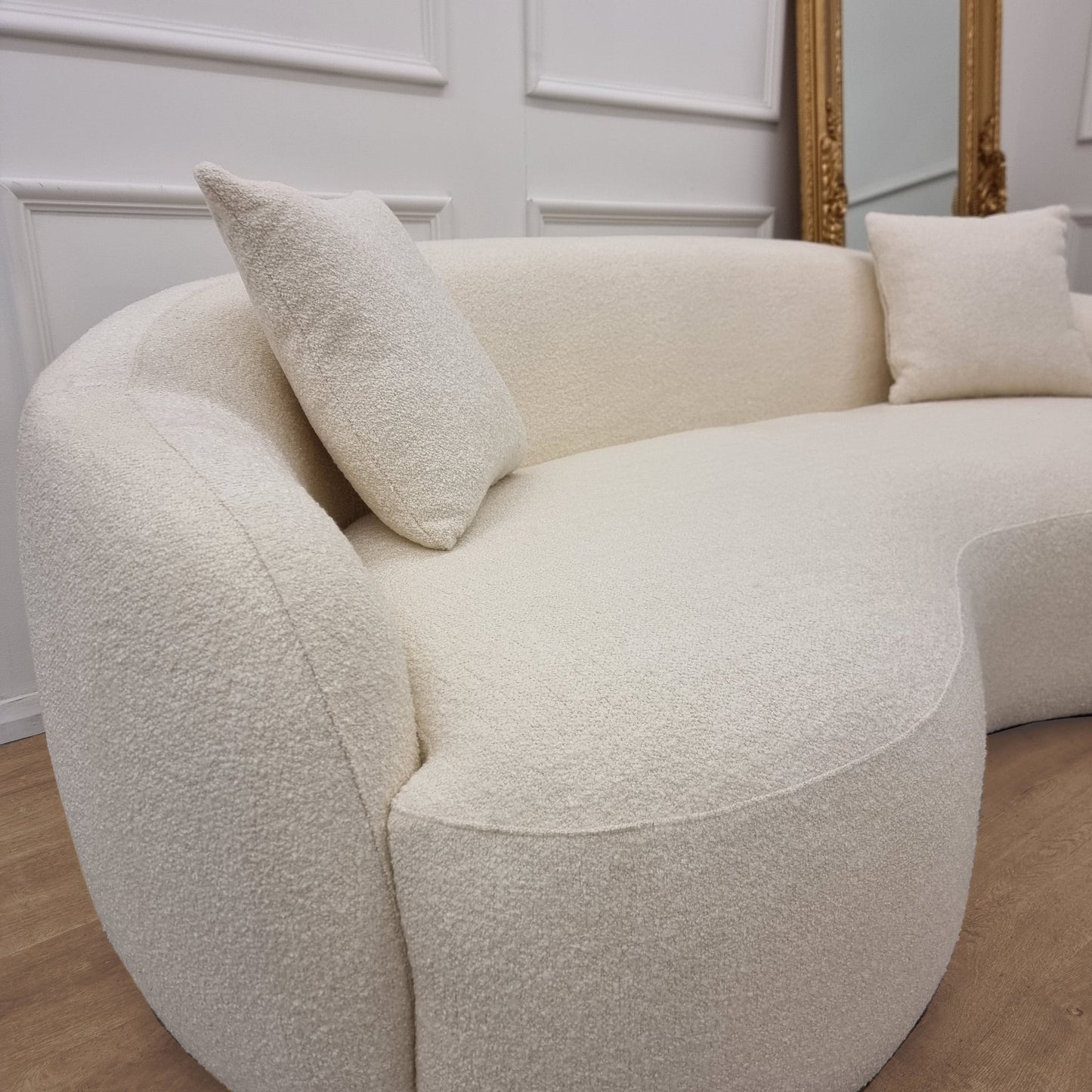 The Wave Boucle Sofa - Ivory