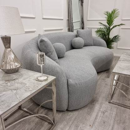 The Wave Boucle Sofa - Grey