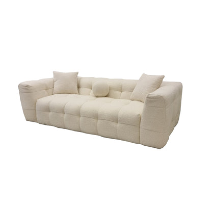 The Bubble Boucle 3 Seater Sofa - Ivory