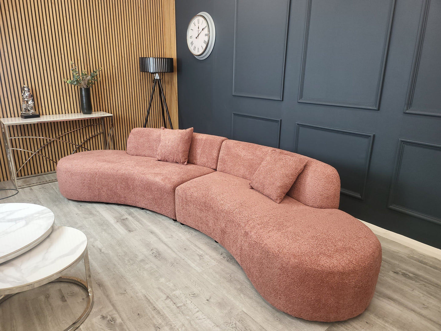 Miami Curved Boucle Sofa