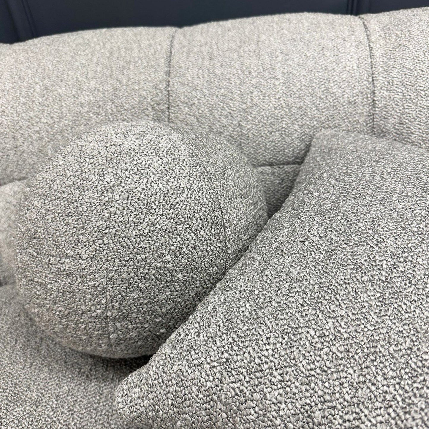 The Bubble Boucle Corner Sofa - Grey