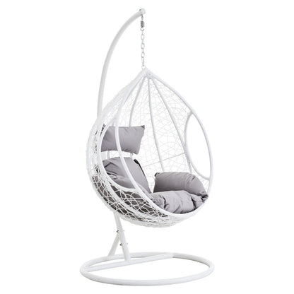 Goa Cut Out Sides White Hanging Chair