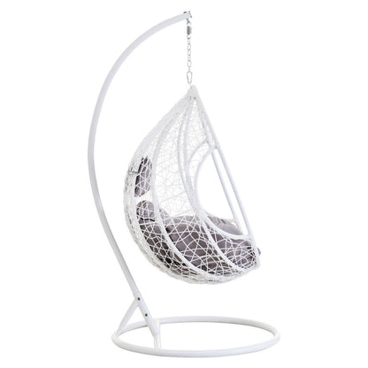 Goa Cut Out Sides White Hanging Chair