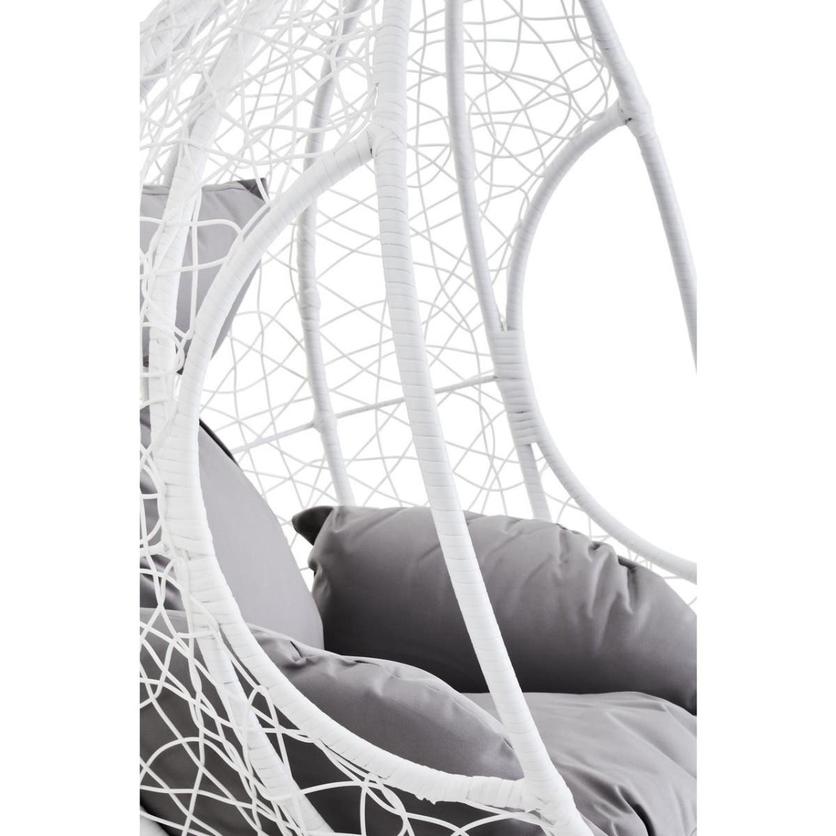 Goa Cut Out Sides White Hanging Chair