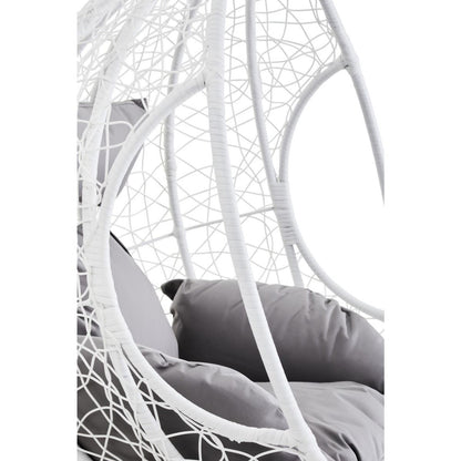 Goa Cut Out Sides White Hanging Chair