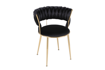 Camelia Black & Gold Dining Chair