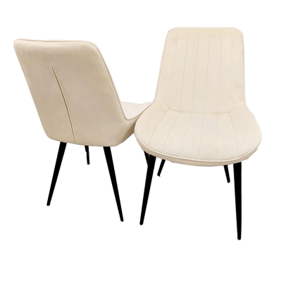 4 x Dido Dining Chairs in Cream - MyForeverFurnishings