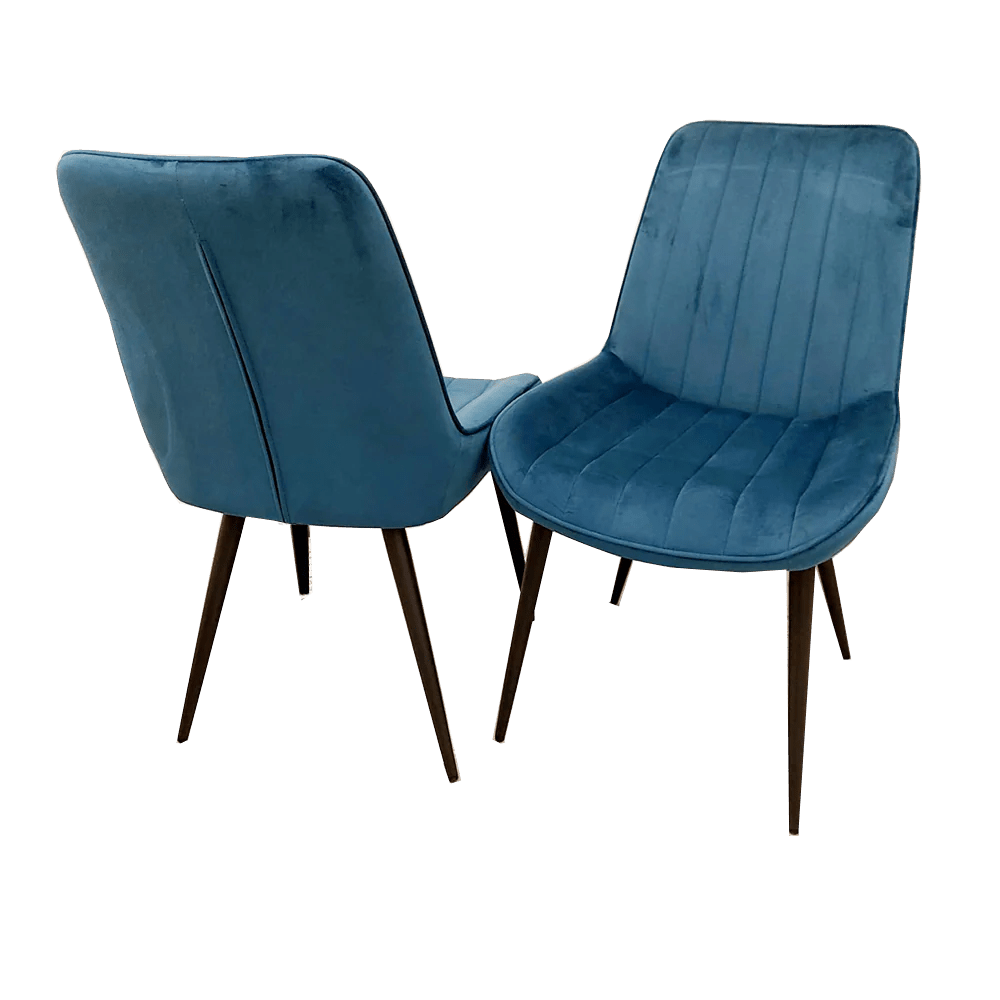 4 x Dido Dining Chairs in Navy Blue - MyForeverFurnishings