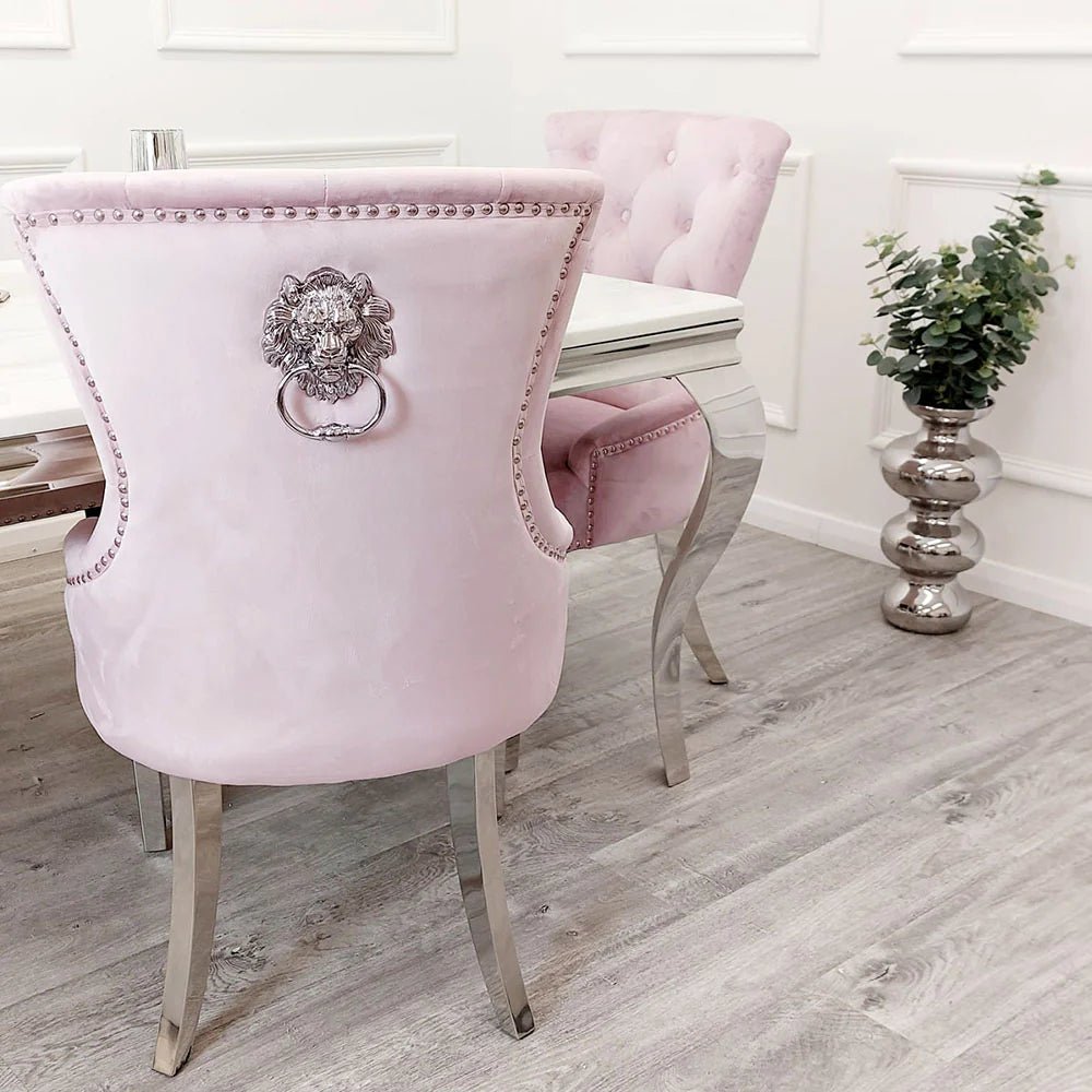 4 x Megan Dining Chair in Pink - MyForeverFurnishings