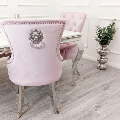 4 x Megan Dining Chair in Pink - MyForeverFurnishings