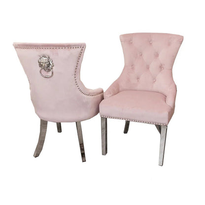 4 x Megan Dining Chair in Pink - MyForeverFurnishings