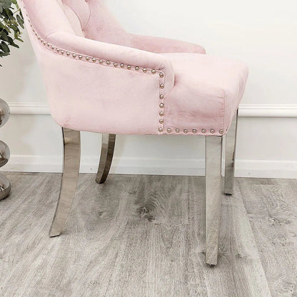 4 x Megan Dining Chair in Pink - MyForeverFurnishings