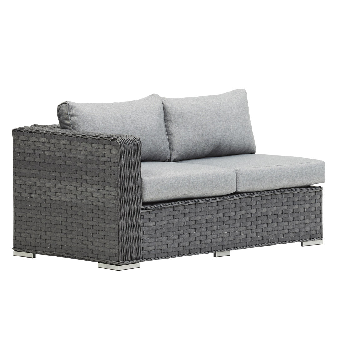 Grey Rattan Corner Day Bed