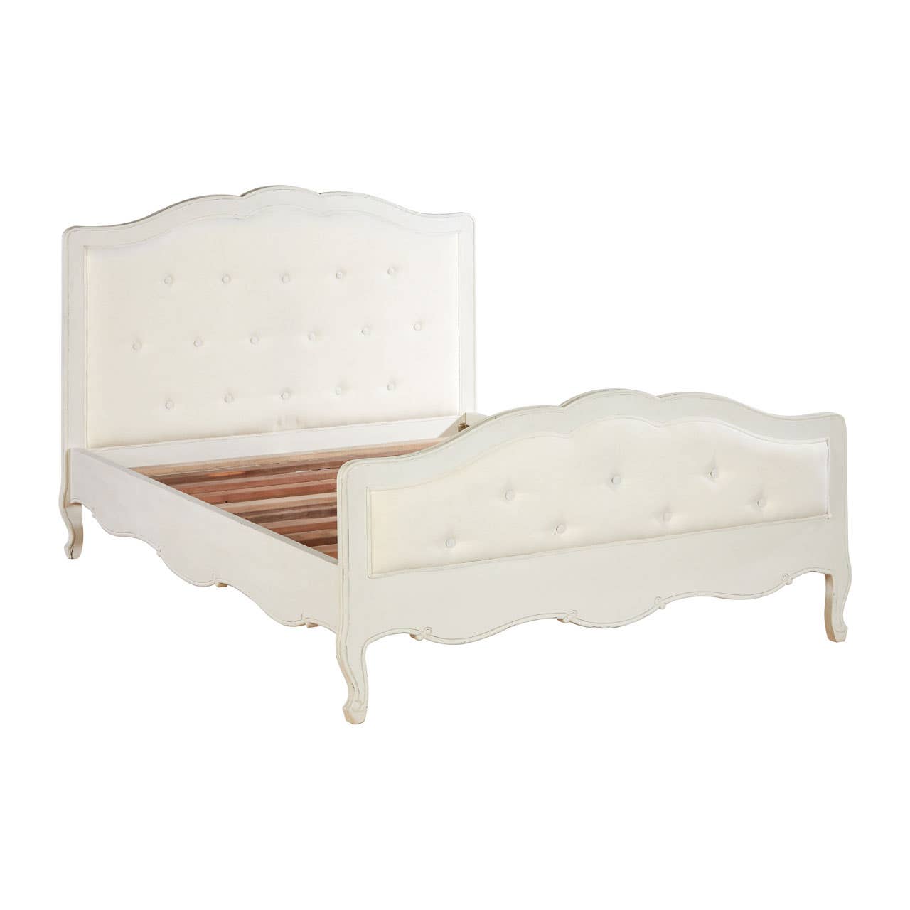 Loire White Double Bed