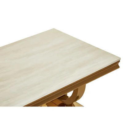 Moda Ivory White Marble Coffee Table 130cm
