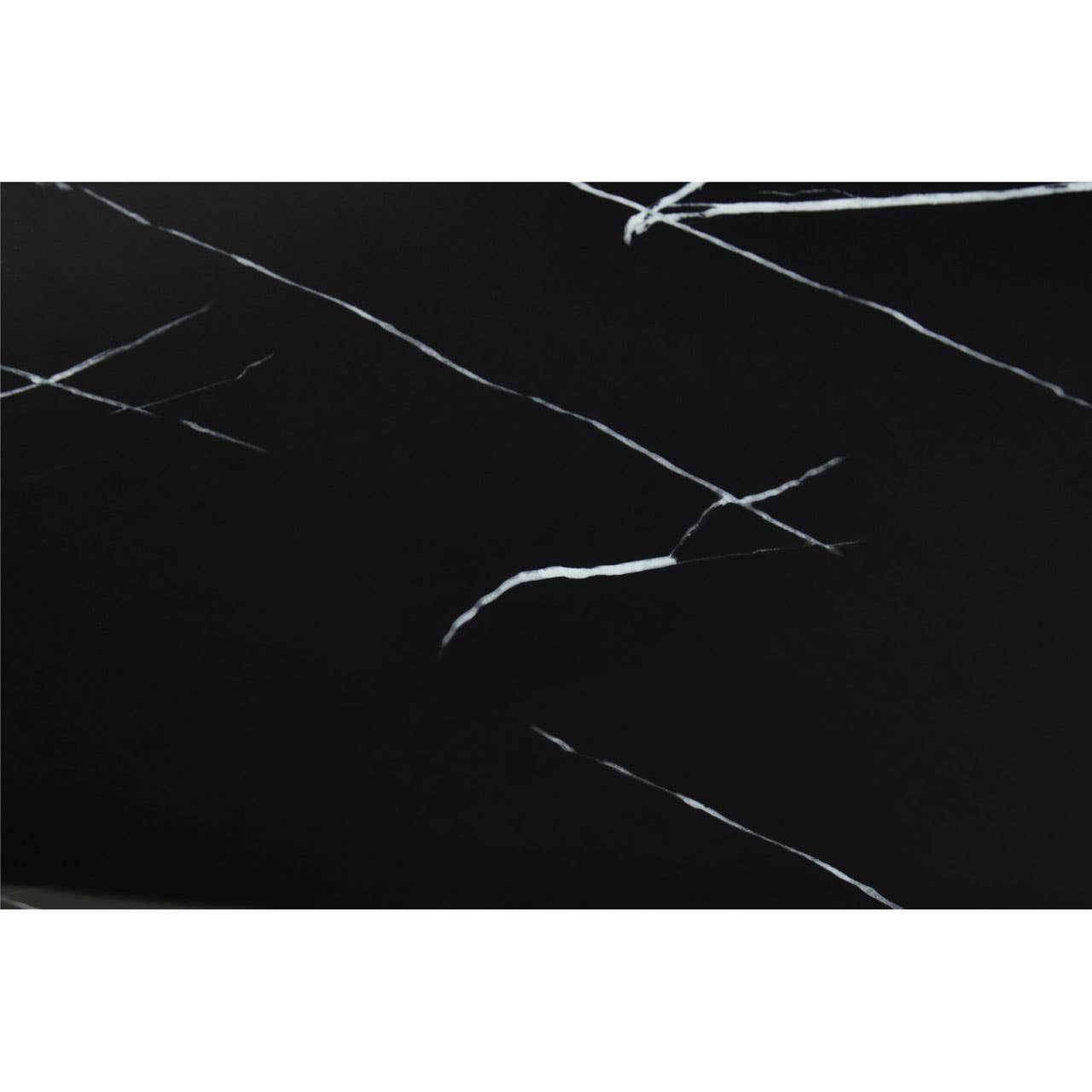 Moda Black Marble Rectangular Gold Dining Table 2M