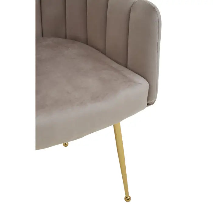 Bari Mink Velvet Dining Chair