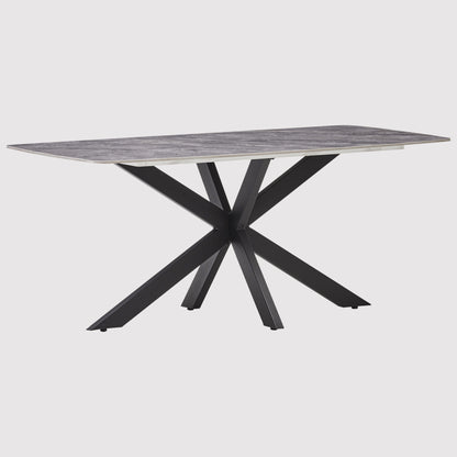 Dante Dining Table in Grey Ceramic