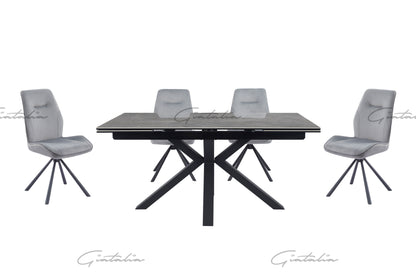 Amari Ceramic White or Grey Extending Table 160-200-240cm