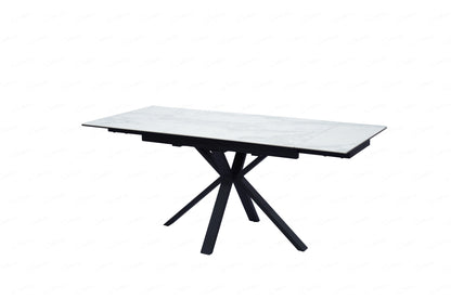 Amari Ceramic White or Grey Extending Table 120-150-180cm