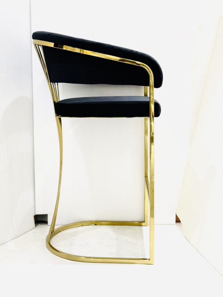 Porado Black & Gold Barstool