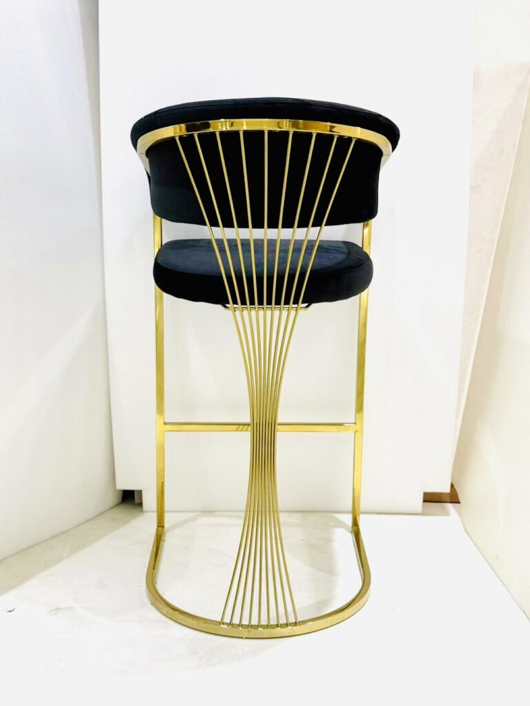 Porado Black & Gold Barstool