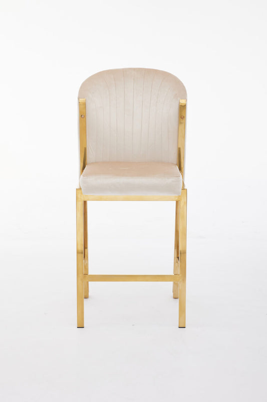 Fabio Cream Gold Breakfast Stools