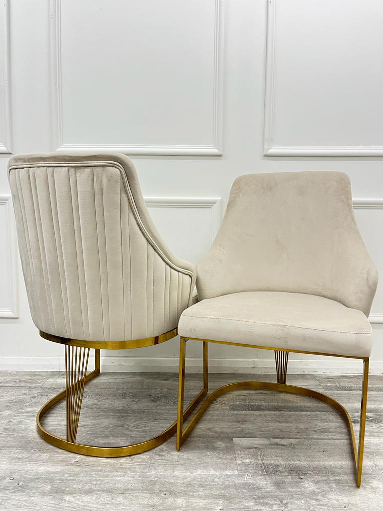 Chelmsford Dining Chair Gold Legs