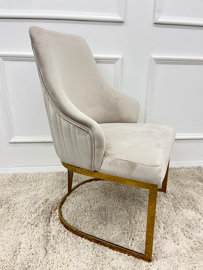 Chelmsford Dining Chair Gold Legs