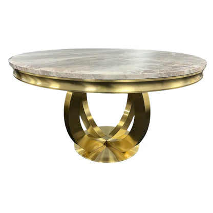 Chelsea/Arianna Matt Gold 1.3m Round Table (All Colours)