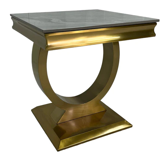 Chelsea/Arianna Matt Gold Lamp Table 50cm (All Colours)