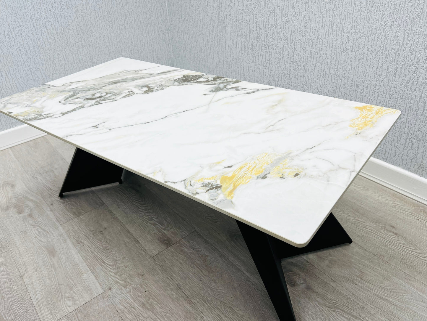 Chicago Cream & Gold Ceramic Coffee Table