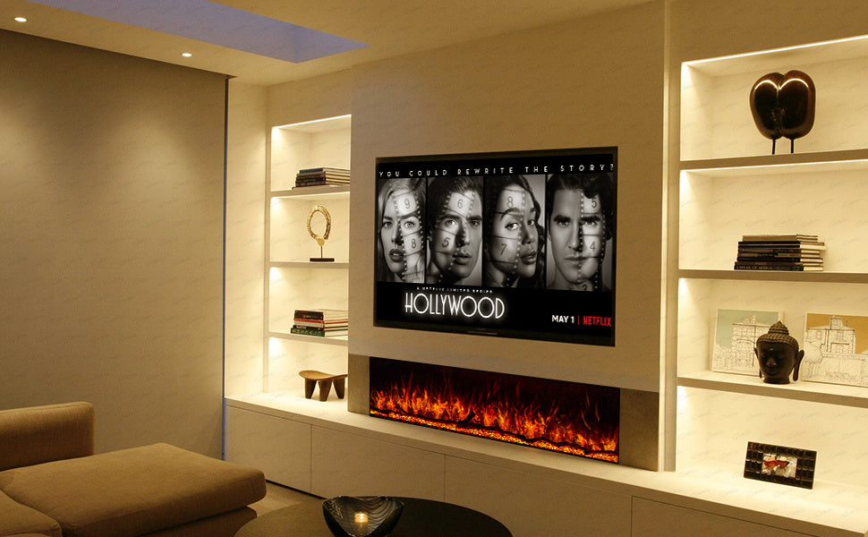 Clarendon Borderless Glass Fire - 60 Inch WIFI Enabled