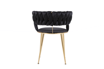 Camelia Black & Gold Dining Chair