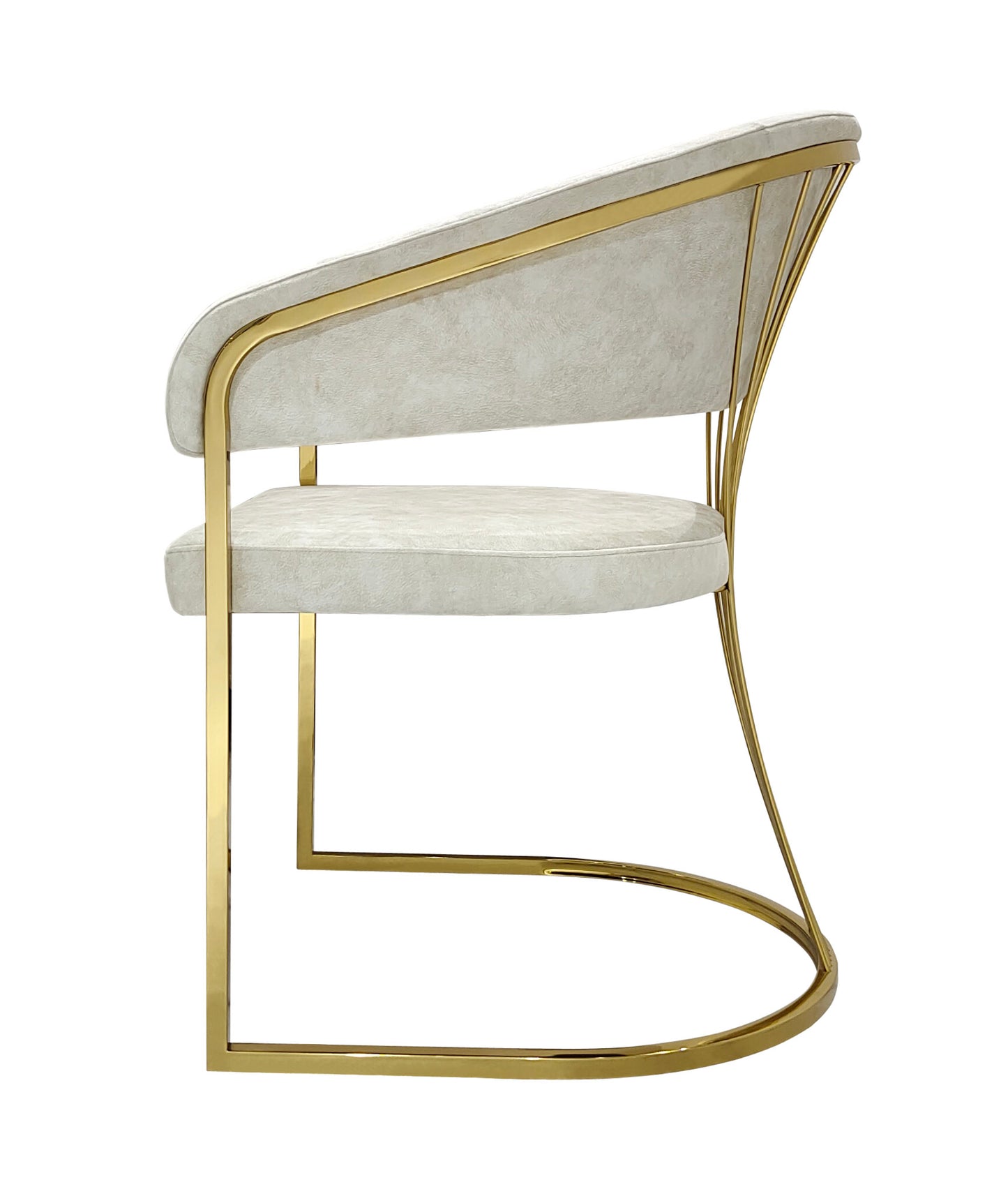 Porado Cream & Gold Dining Chair