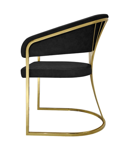 Porado Black & Gold Dining Chair