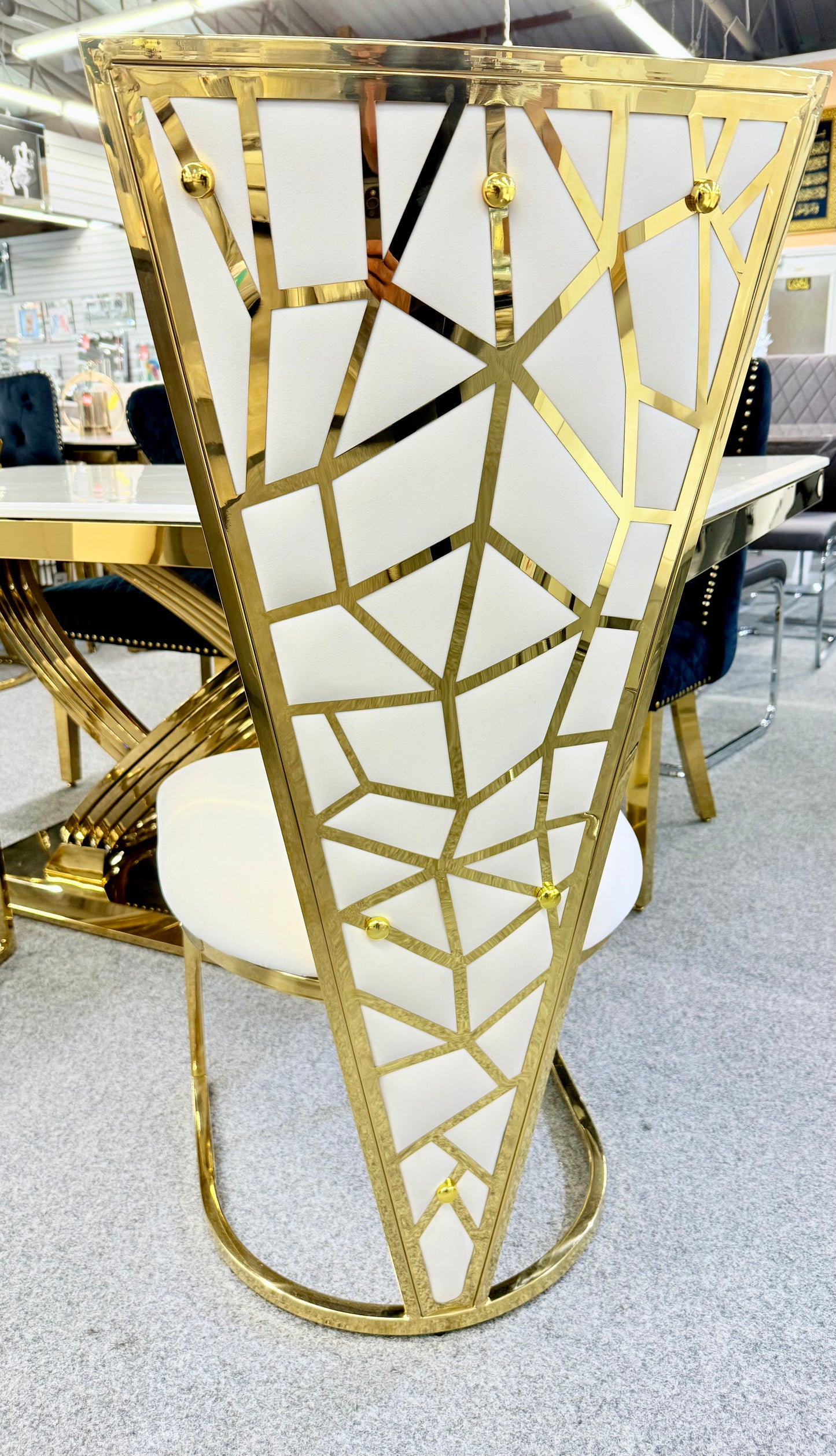 Vienna Cream & Gold Dining Chair