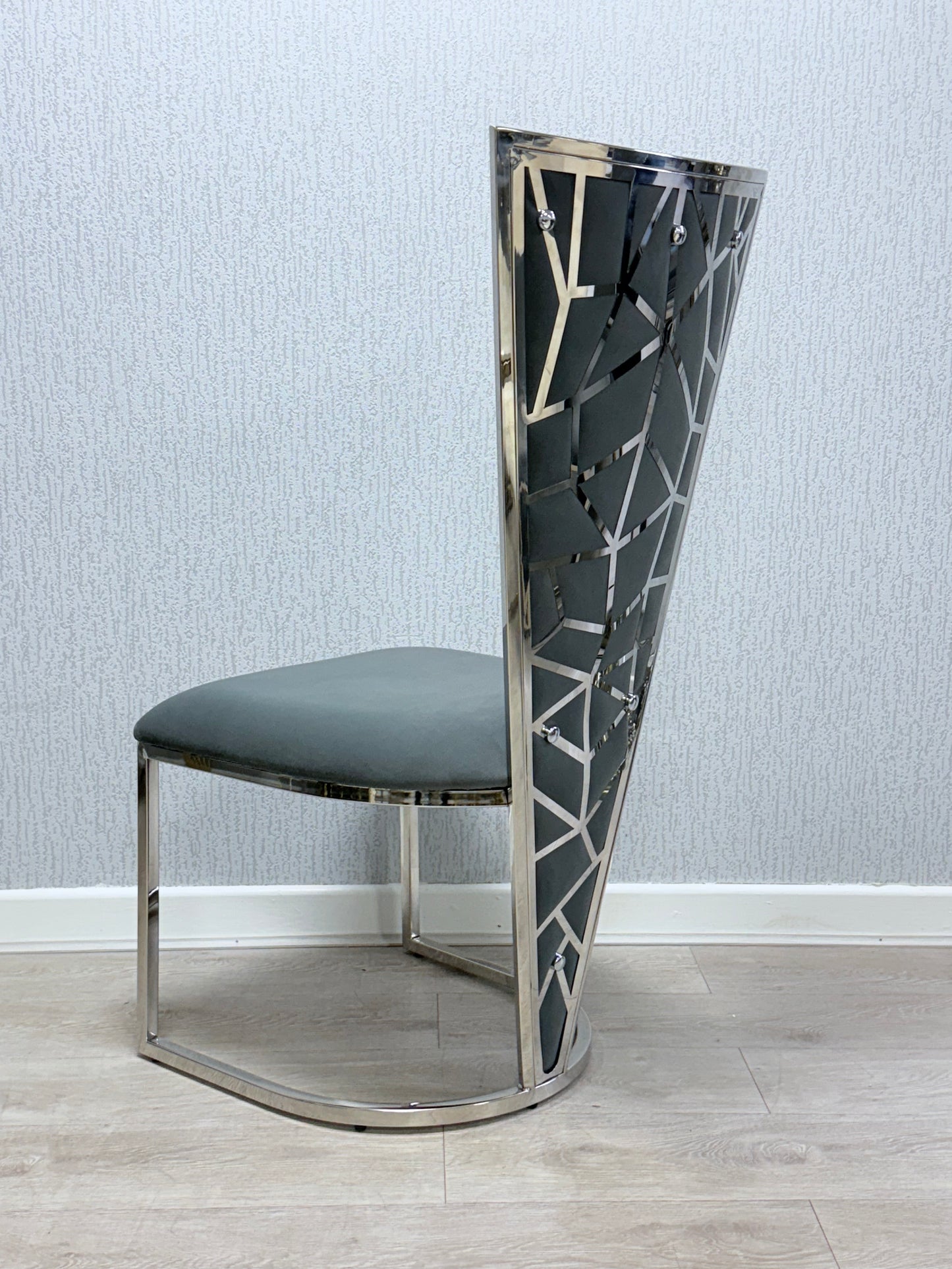 Vienna Grey & Silver Dining Chair