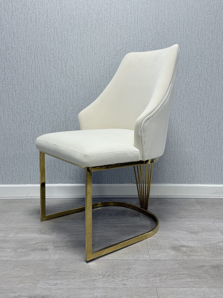 Lasco Cream & Gold Dining Chair