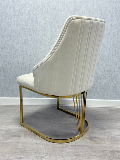 Lasco Cream & Gold Dining Chair