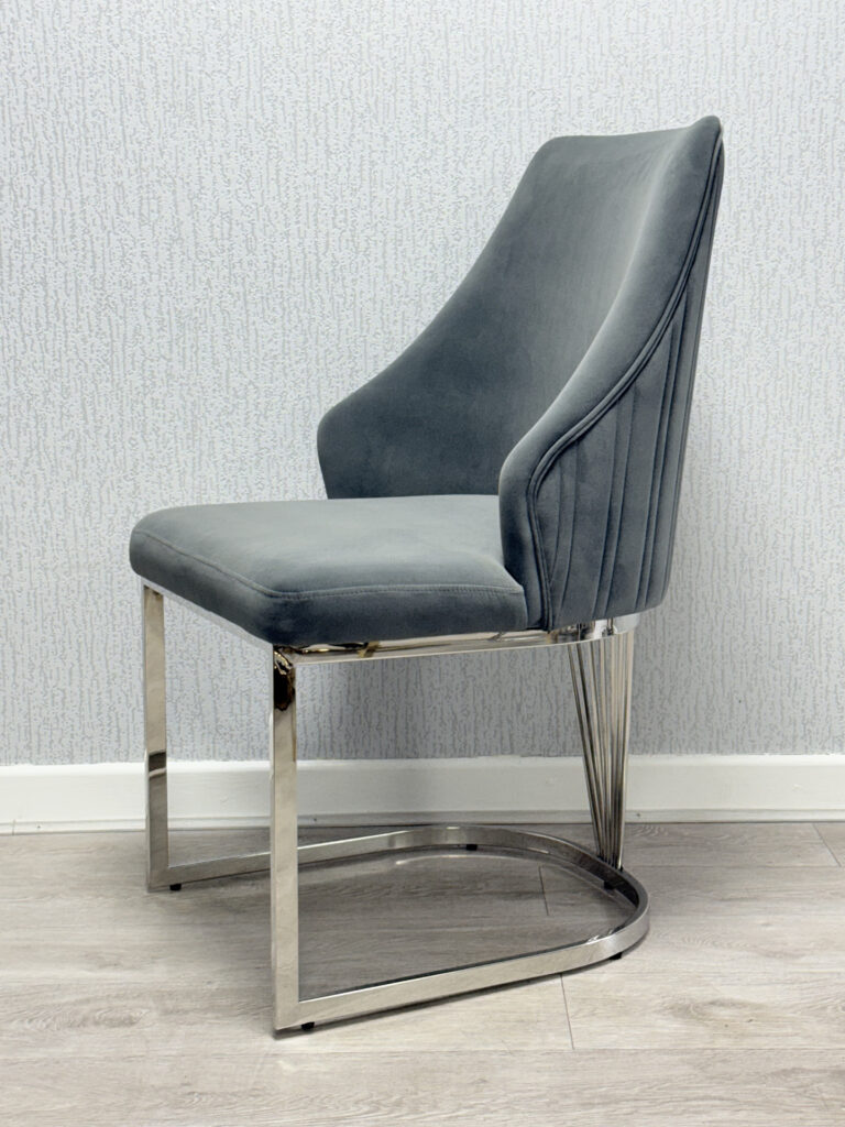 Lasco Grey & Silver Dining Chair