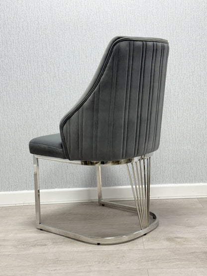 Lasco Grey & Silver Dining Chair