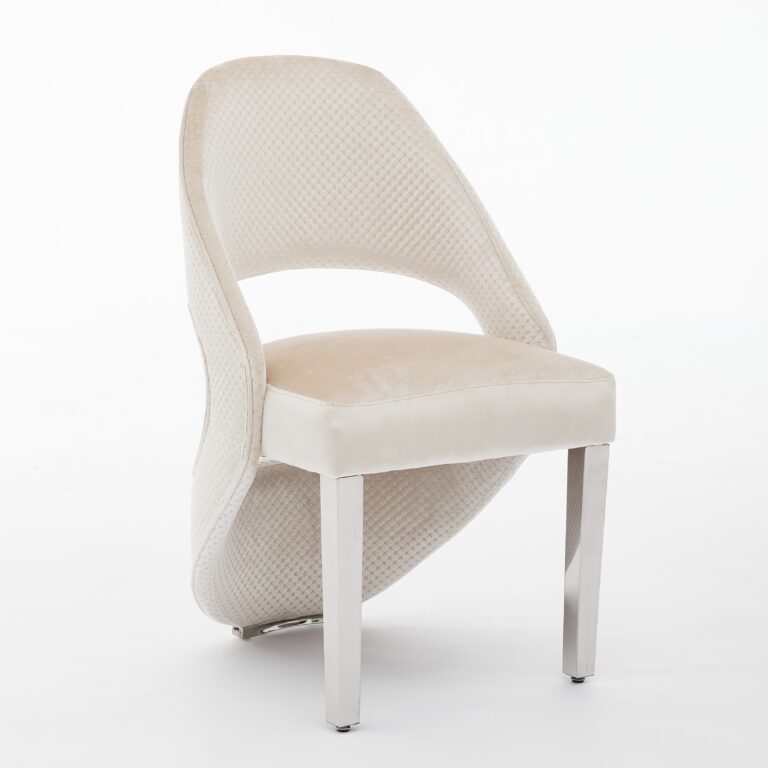 Santorini Cream Silver Dining Chair