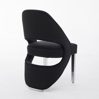 Santorini Black Silver Dining Chair