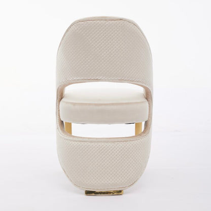 Santorini Cream Gold Dining Chair