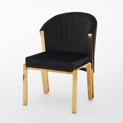 Fabio Black and Gold Dining Chair